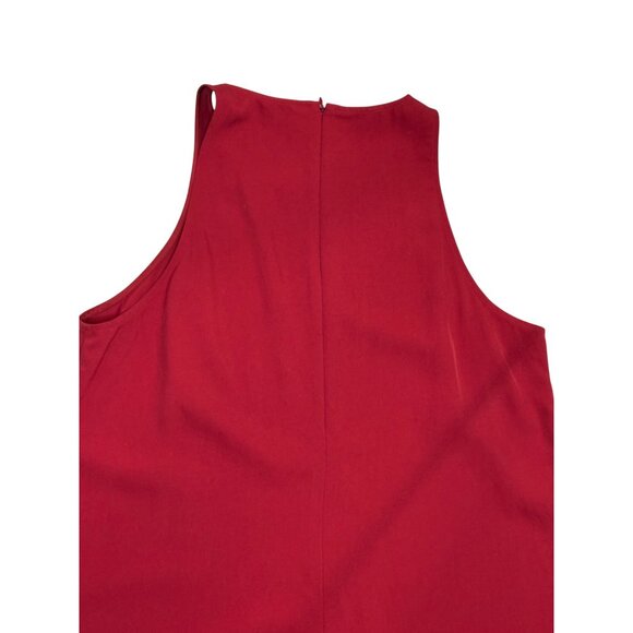 Everlane Japanese GoWeave High Neck Tank Red Dress-sz 12 - Picture 10 of 10